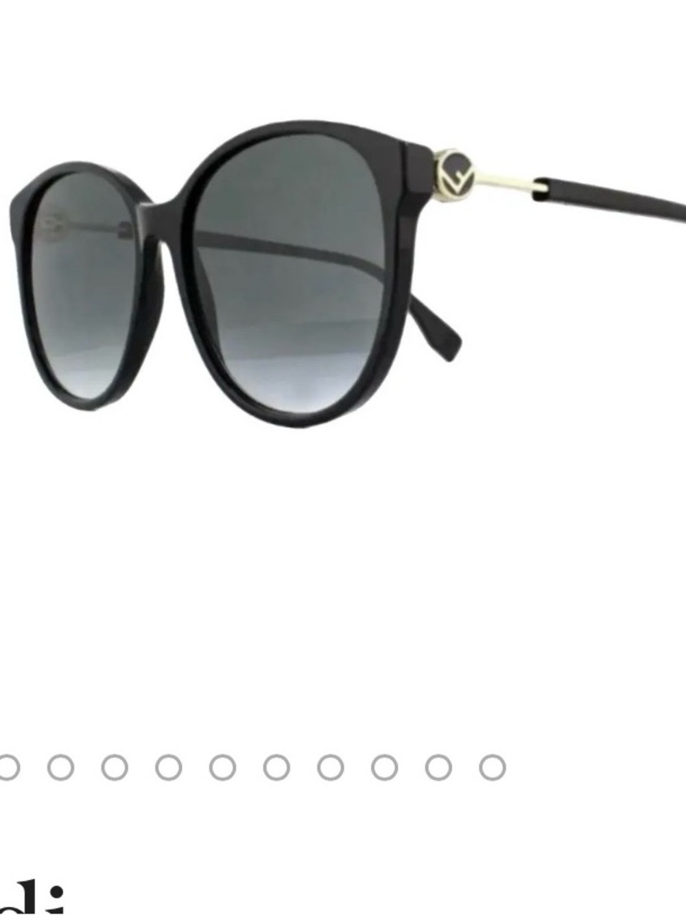 Fendi oversized round sunglasses. 
FF 0412/S sunglasses.